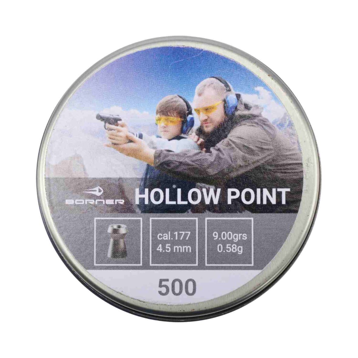 Пули Borner Hollow Point 4.5 мм 0.58 г (500 штук)