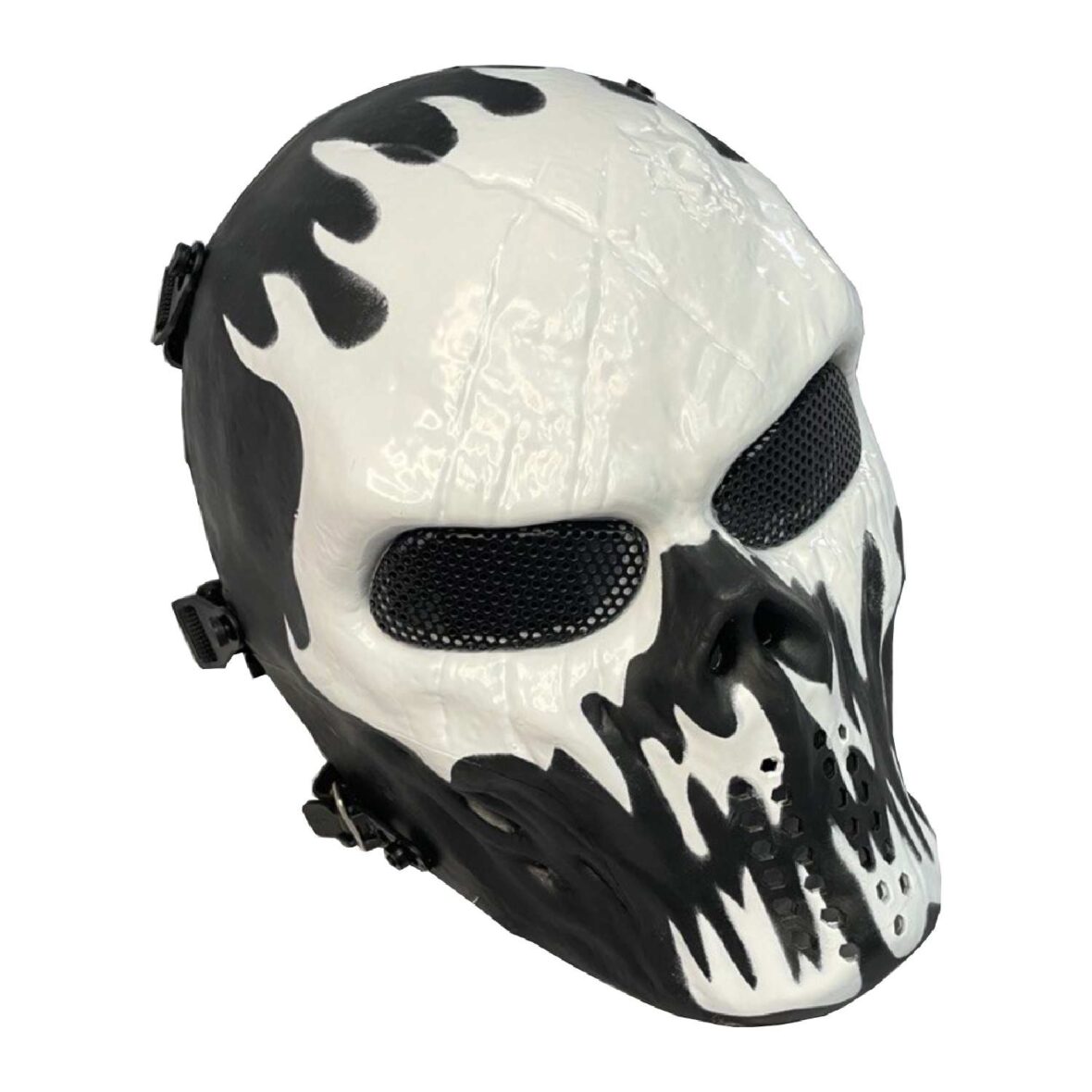 Маска Anbison Sports М06 Black-White (с сетчатыми очками)