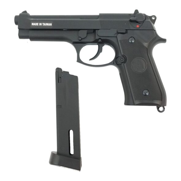 Страйкбольный пистолет KJW Beretta M9 CO₂ GBB Black (M9.CO2)