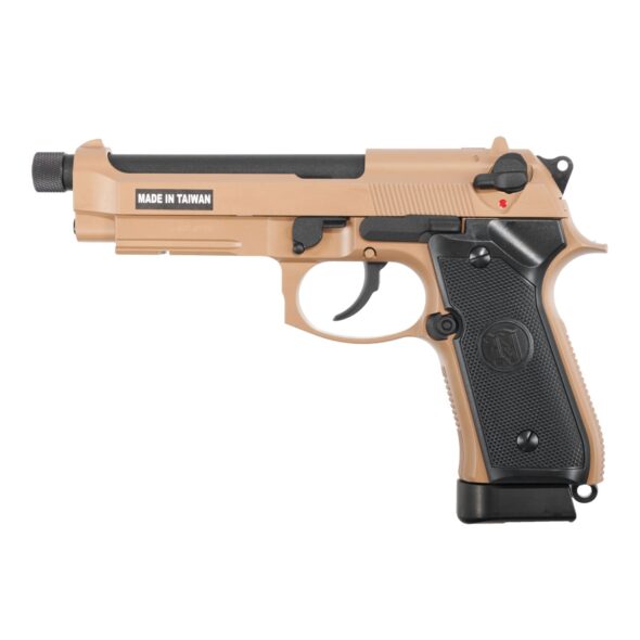 Страйкбольный пистолет KJW Beretta M9A1 TBC CO₂ Tan (M9A1-TBC.CO2 TAN)