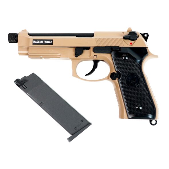 Страйкбольный пистолет KJW Beretta M9A1 TBC Gas Tan (M9A1-TBC.GAS TAN)
