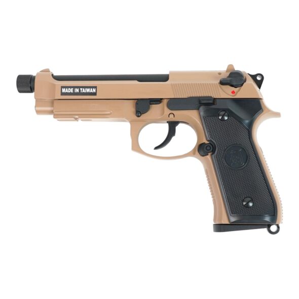 Страйкбольный пистолет KJW Beretta M9A1 TBC Gas Tan (M9A1-TBC.GAS TAN)