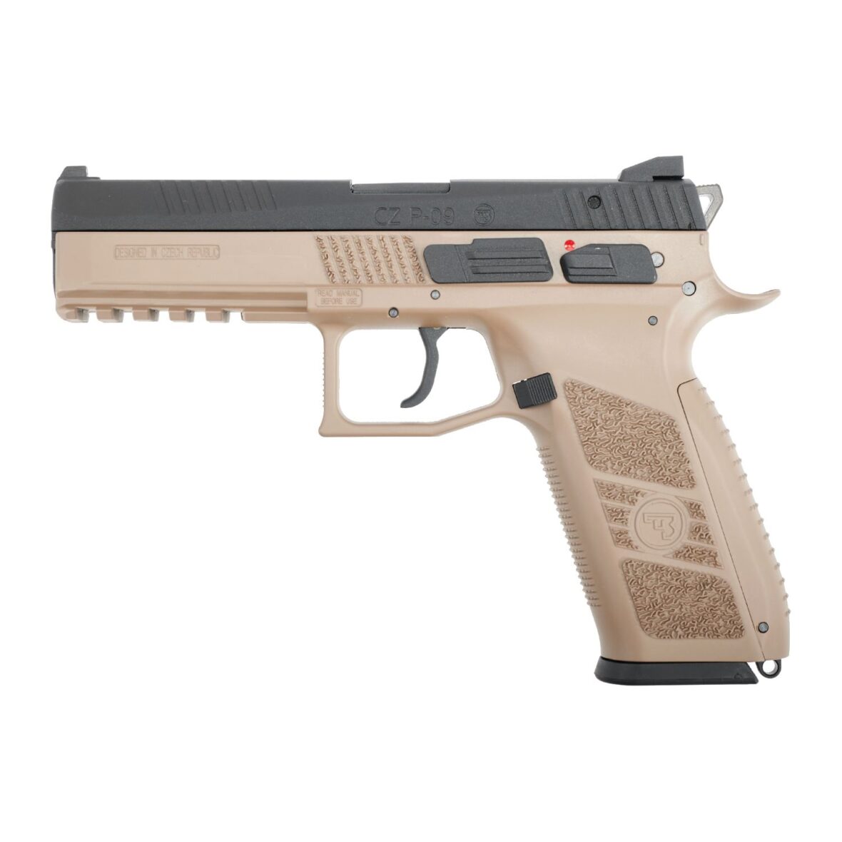 Страйкбольный пистолет KJW CZ P-09 CO2 Tan (P-09.CO2 TN)
