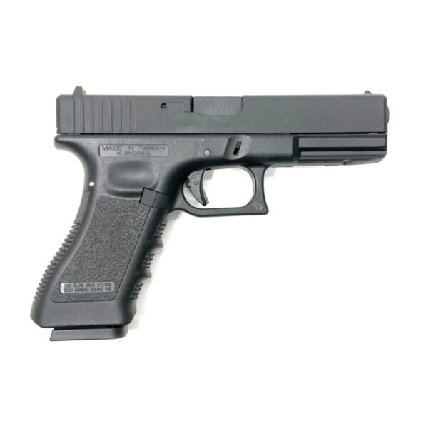 Страйкбольный пистолет KJW Glock G17 GBB GAS Black металл затвор (KP-17GAS)