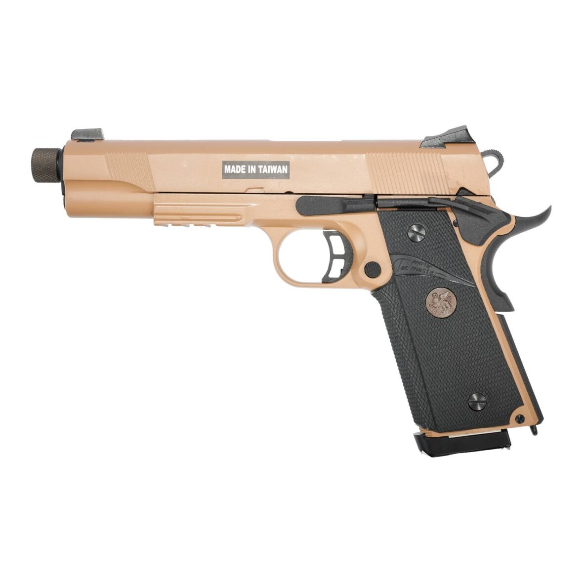 Страйкбольный пистолет KJW KP-07 Colt M1911 M.E.U. Gas Tan (KP-07 GAS-TAN)