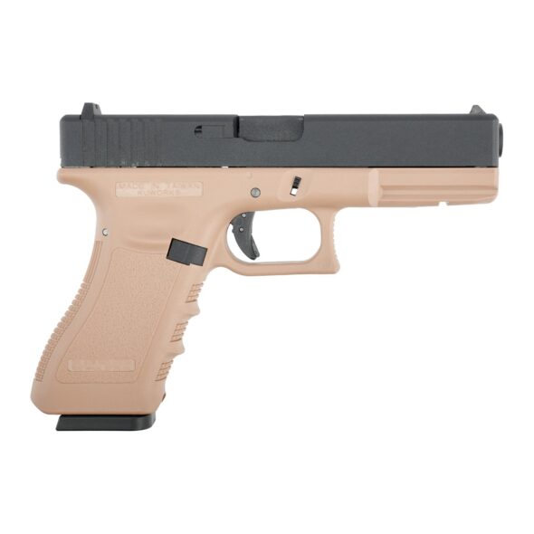 Страйкбольный пистолет KJW KP-17 Glock G17 TBC Gas Tan (KP-17-TBC.GAS-TAN)