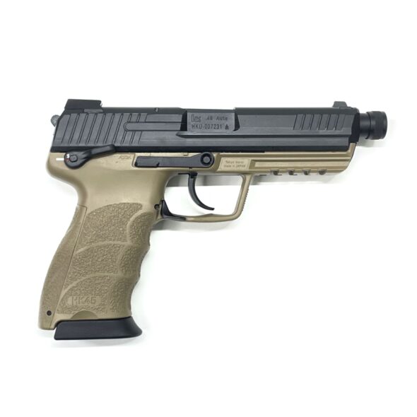 Страйкбольный пистолет Tokyo Marui HK45 Tactical GBB Black/Tan