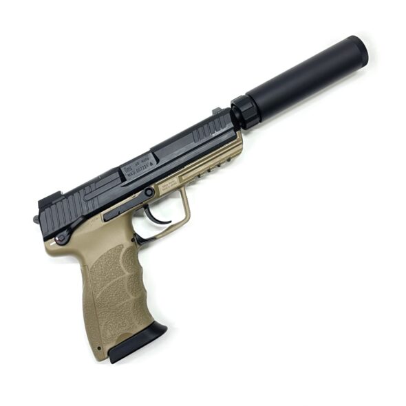 Страйкбольный пистолет Tokyo Marui HK45 Tactical GBB Black/Tan