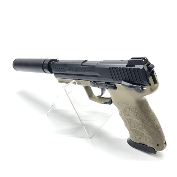Страйкбольный пистолет Tokyo Marui HK45 Tactical GBB Black/Tan
