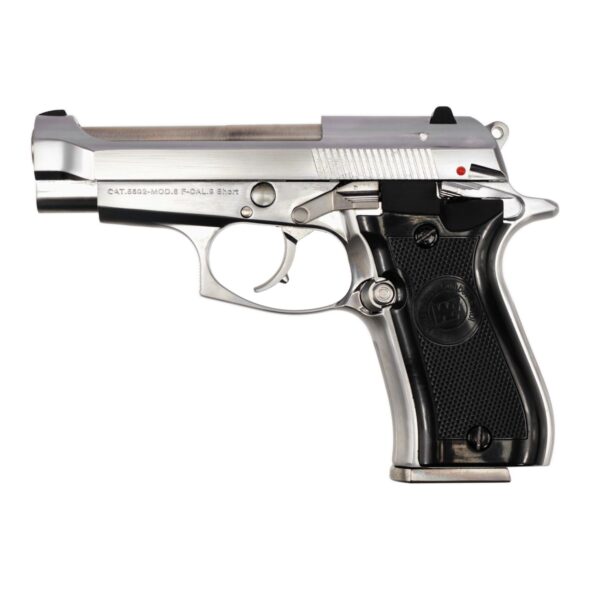 Страйкбольный пистолет WE Beretta M84 хром (WE-M013-SV)
