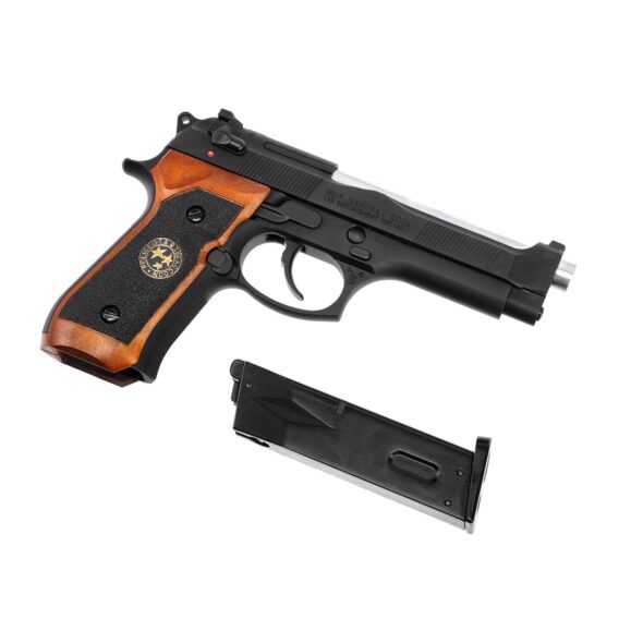 Страйкбольный пистолет WE Beretta M92F Samurai Edge BioHazard черный Gas (WE-M92SPS-BK)