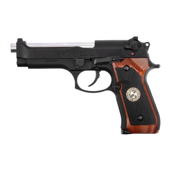Страйкбольный пистолет WE Beretta M92F Samurai Edge BioHazard черный Gas (WE-M92SPS-BK)