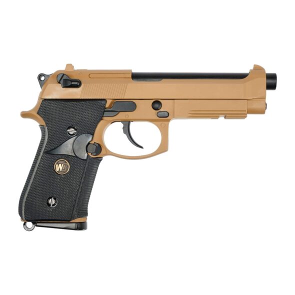 Страйкбольный пистолет WE Beretta M9A1 песочный (WE-M009-TAN)