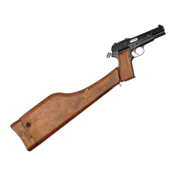 Страйкбольный пистолет WE Browning Hi-Power кобура-приклад (WE-B005)