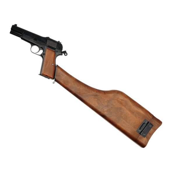 Страйкбольный пистолет WE Browning Hi-Power кобура-приклад (WE-B005)