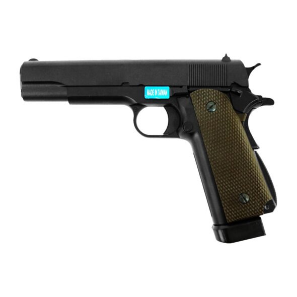 Страйкбольный пистолет WE Colt M1911A1 CO₂, 2 магазина (WE-E005A-2)