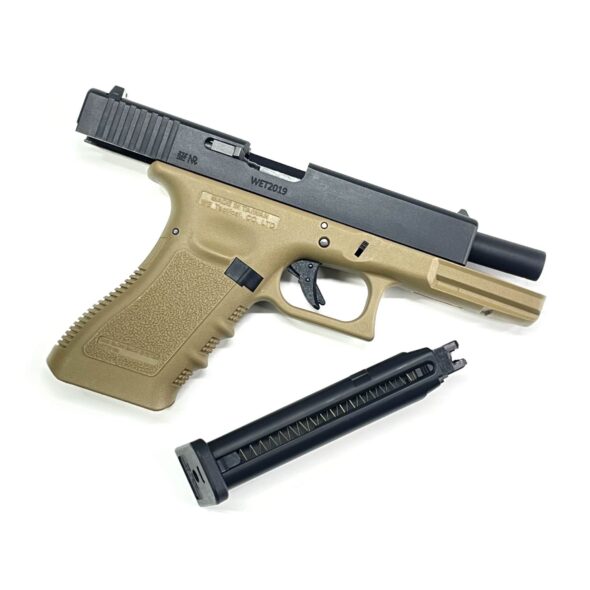 Страйкбольный пистолет WE Glock-17 Gen.3 Tan (WE-G001A-TN)