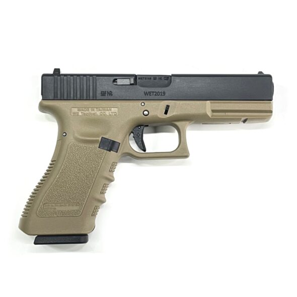 Страйкбольный пистолет WE Glock-17 Gen.3 Tan (WE-G001A-TN)