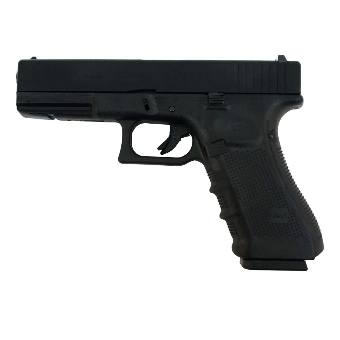 Страйкбольный пистолет WE Glock-17 Gen.4, сменные накладки (WE-G001B-BK)