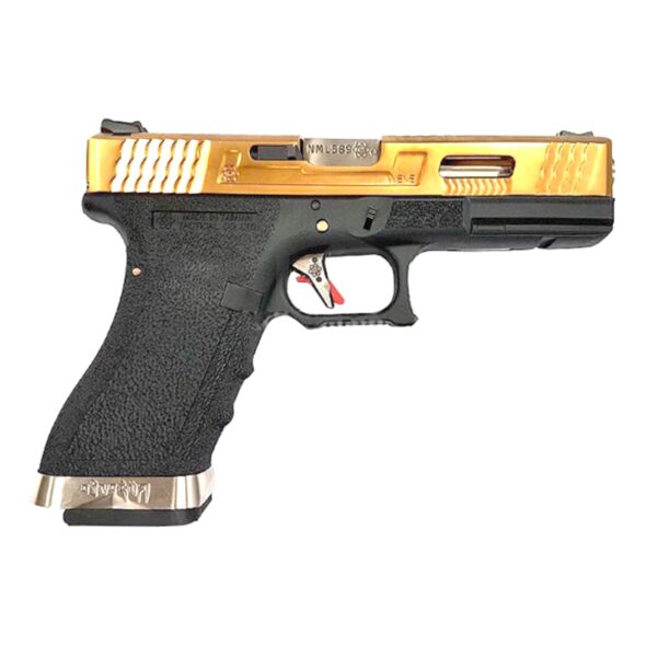 Страйкбольный пистолет WE Glock-18 G-Force Gold Gas (WE-G002WET-TG)