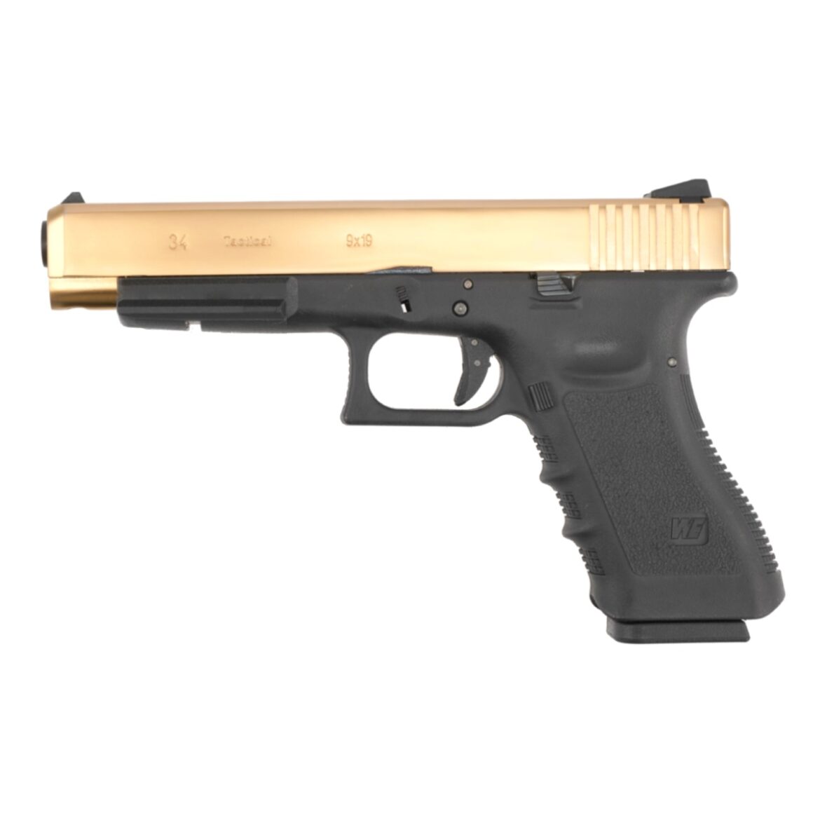 Страйкбольный пистолет WE Glock-34 Gen.3 Titanium Gold (WE-G008A-TG)