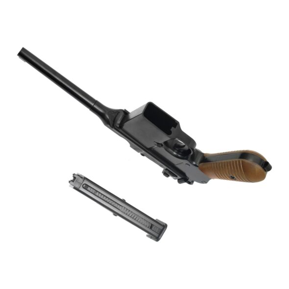 Страйкбольный пистолет WE Mauser 712 Black кобура-приклад (WE-712-BK-SP)
