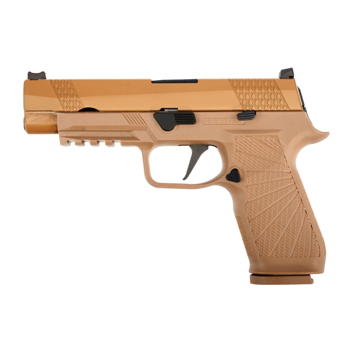 Страйкбольный пистолет WE Sig Sauer P-320 M17 песочный (WE-F007-TAN)