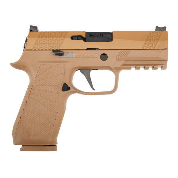 Страйкбольный пистолет WE Sig Sauer P-320 M18 песочный (WE-F008-TAN)
