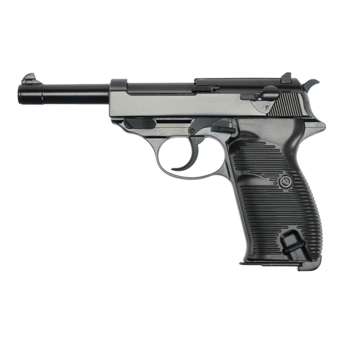 Страйкбольный пистолет WE Walther P38 GBB Black (WE-P010LBOX-BK)