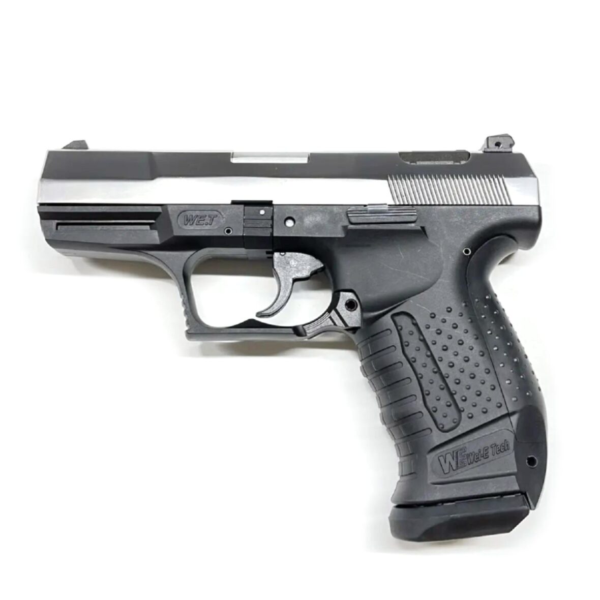 Страйкбольный пистолет WE Walther P99 silver CO2 (WE-PX001-SV-CO2)