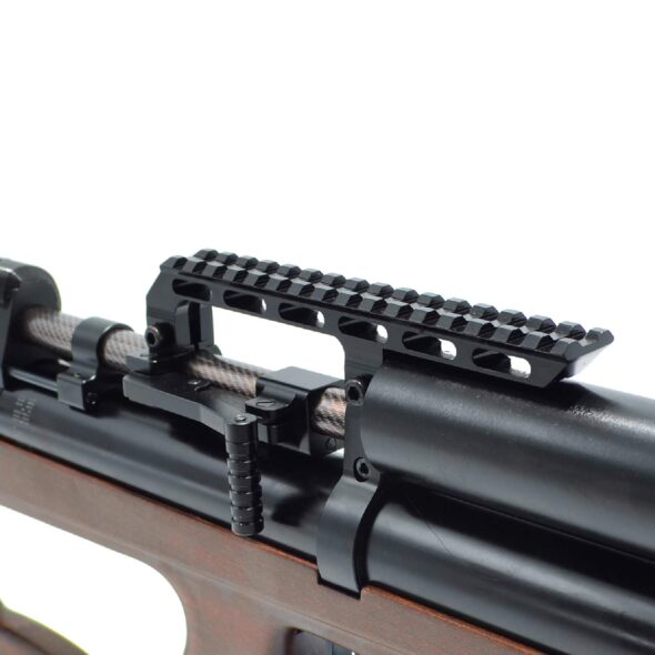 Пневматическая винтовка Krugergun 5.5 мм Снайпер Bullpup (300 мм. передний взвод. редуктор. высокий мостик. дерево)