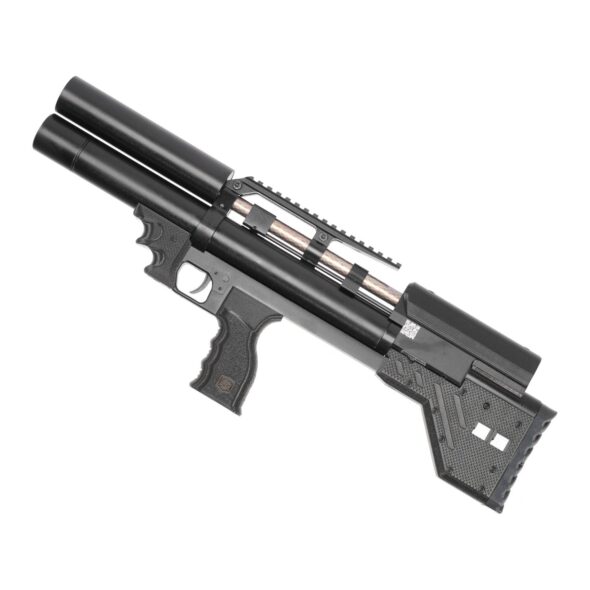 Пневматическая винтовка Krugergun Снайпер 6.35 мм Буллпап (300 мм. прямоток. передний взвод. пластик)