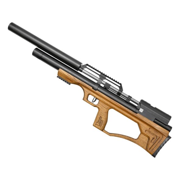 Пневматическая винтовка Krugergun Снайпер 6.35 мм Буллпап (580 мм. резервуар 510. передний взвод. прямоток. дерево L)