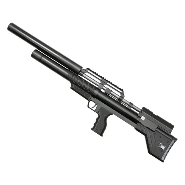 Пневматическая винтовка Krugergun Снайпер 5.5 мм Буллпап (580 мм. резервуар 510. прямоток. передний взвод. пластик)
