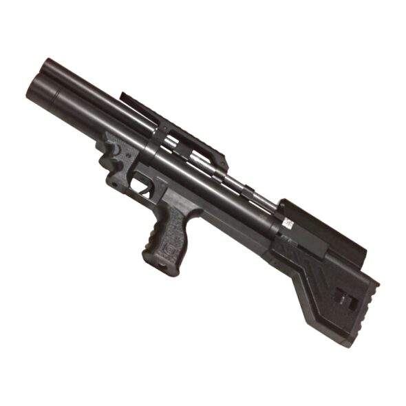 Пневматическая винтовка Krugergun Снайпер 5.5 мм Буллпап (300 мм. редуктор. передний взвод. пластик. высокий мостик)