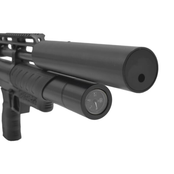 Пневматическая винтовка Krugergun Снайпер 6.35 мм Bullpup (420 мм. резервуар 430. редуктор. передний взвод. пластик)