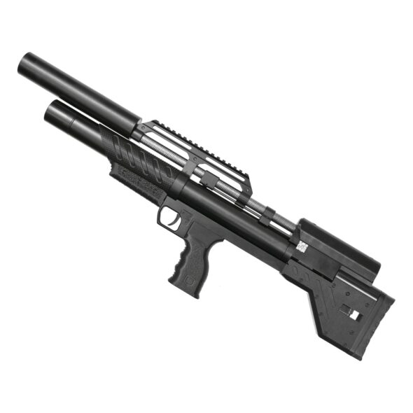 Пневматическая винтовка Krugergun Снайпер 6.35 мм Bullpup (420 мм. резервуар 430. редуктор. передний взвод. пластик)