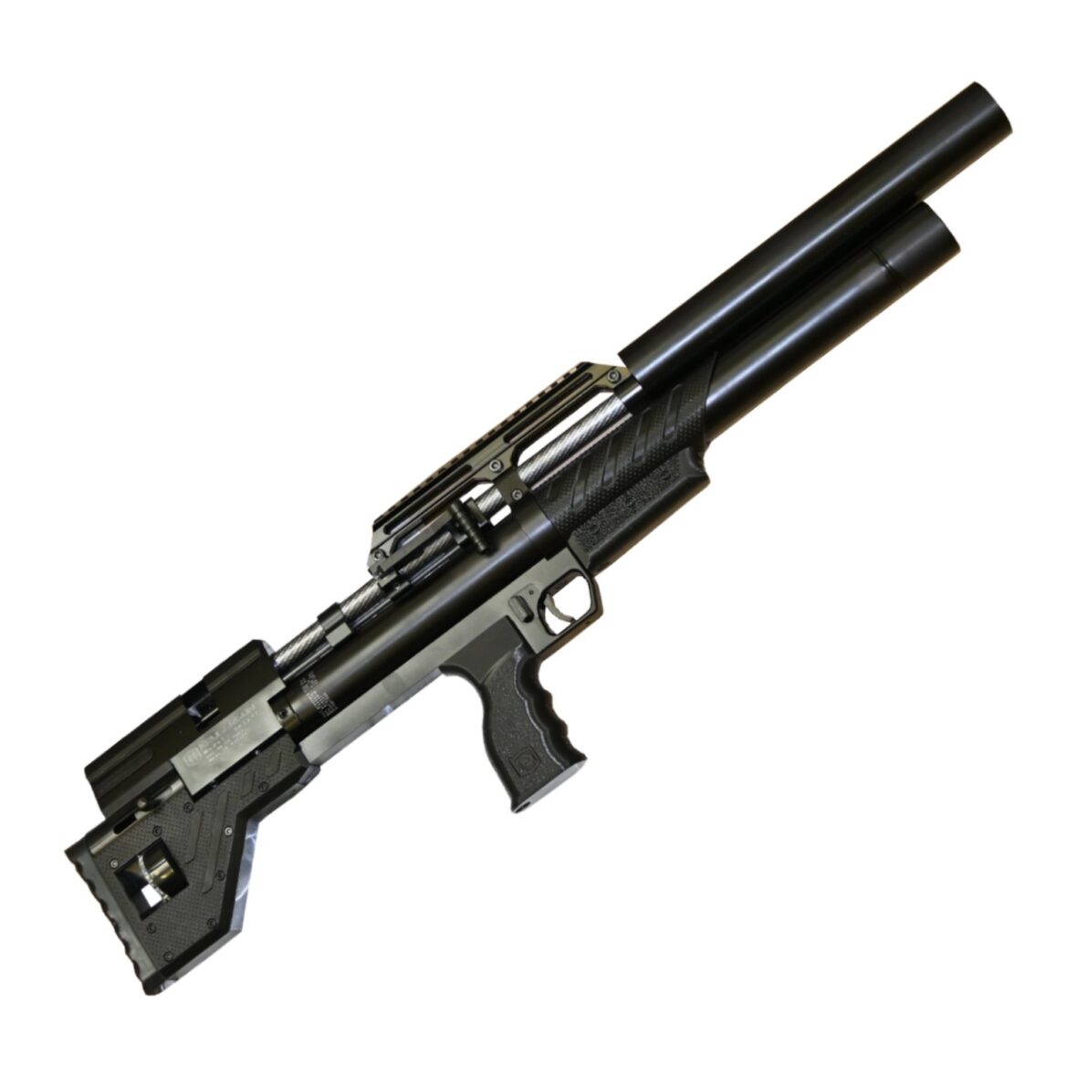 Пневматическая винтовка Krugergun Снайпер 5.5 мм Bullpup (500 мм. резервуар 430. редуктор. передний взвод. пластик)