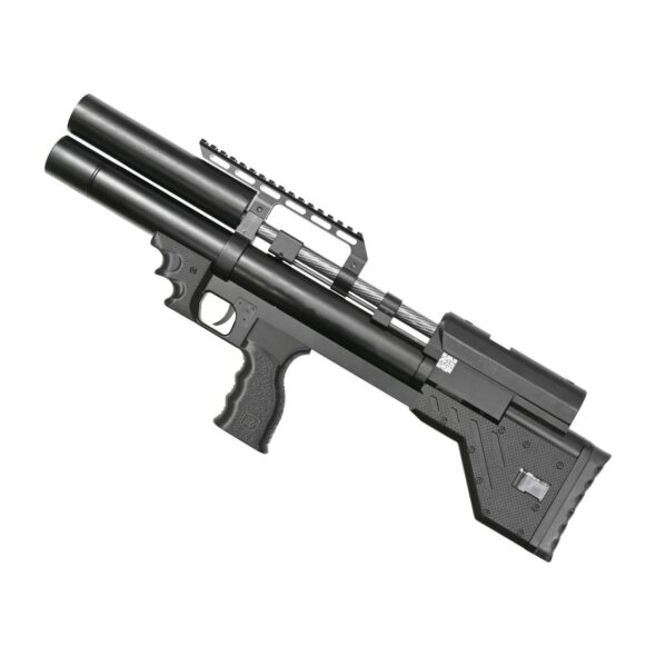 Пневматическая винтовка Krugergun Снайпер Буллпап 6.35 мм (300 мм. прямоток. высокий мостик. передний взвод. пластик)