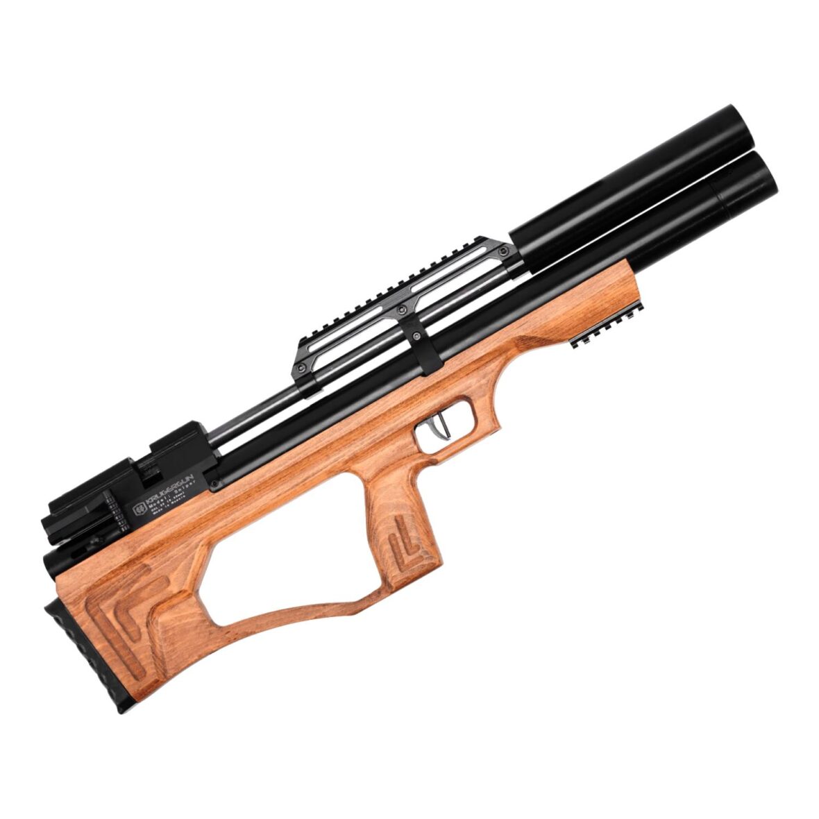 Пневматическая винтовка Krugergun Снайпер 5.5 мм Буллпап (420 мм. резервуар 510. редуктор. дерево L)