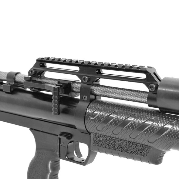 Пневматическая винтовка Krugergun Снайпер 5.5 мм Буллпап (420 мм. резервуар 510. взвод передний. редуктор. пластик)