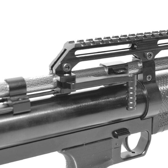 Пневматическая винтовка Krugergun Снайпер 5.5 мм Буллпап (420 мм. резервуар 510. взвод передний. редуктор. пластик)