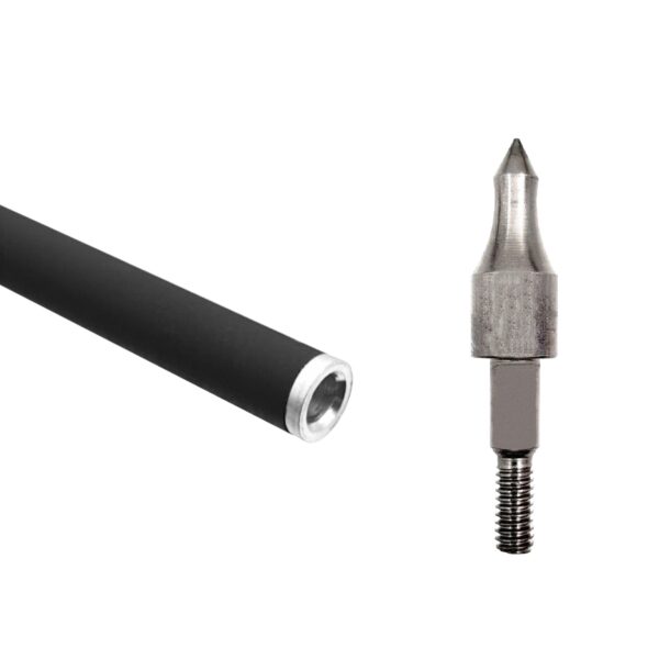 Стрела арбалетная карбоновая Centershot Toxic Carbon 16" Half Moon Nock (JKTJ-C04001-FC)