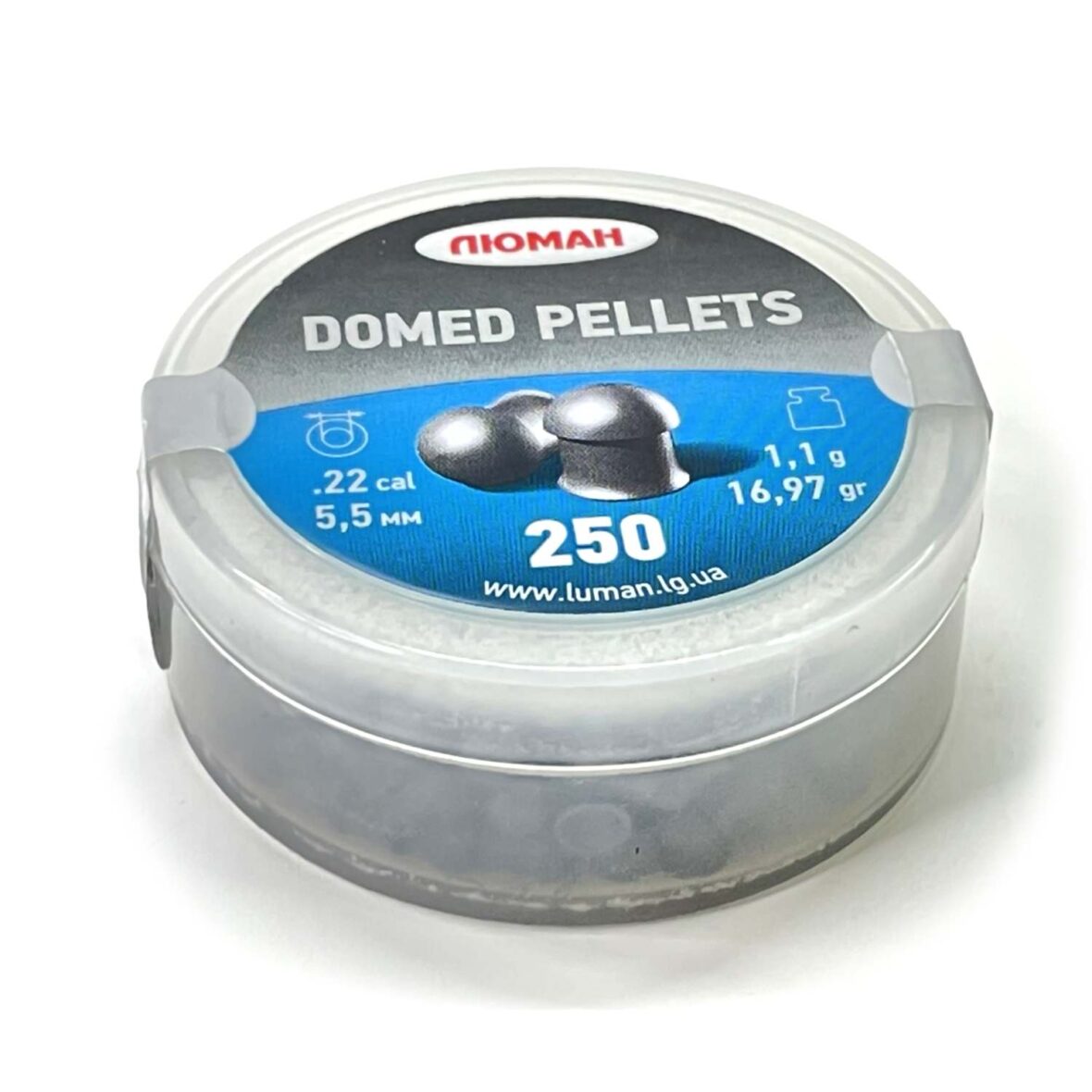 puli-lyuman-domed-pellets-5.5-mm-1.1-g-250-shtuk