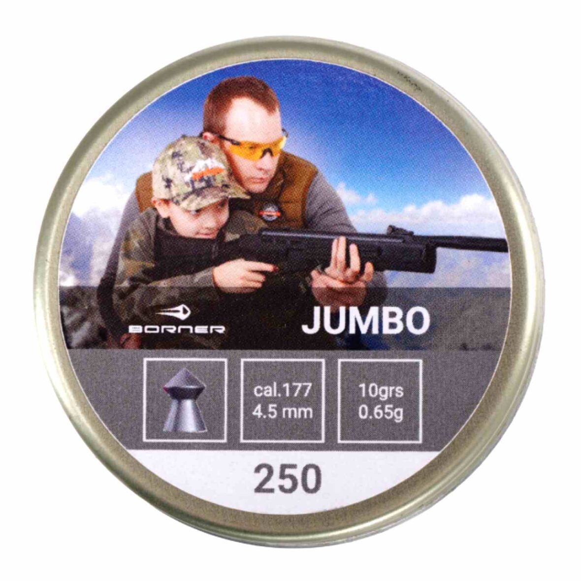 Пули Borner Jumbo 4.5 мм 0.65 г (250 штук)