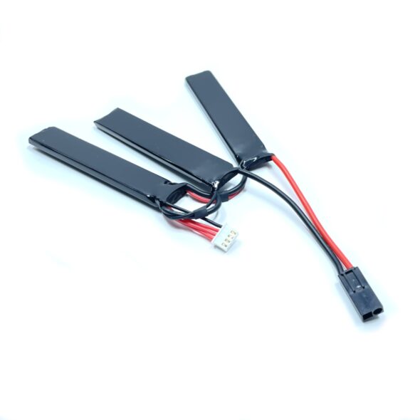 Аккумулятор BlueMAX Li-Po 7.4V Lipo 1100mAh 20C трехлепестковый 5.2*21*102