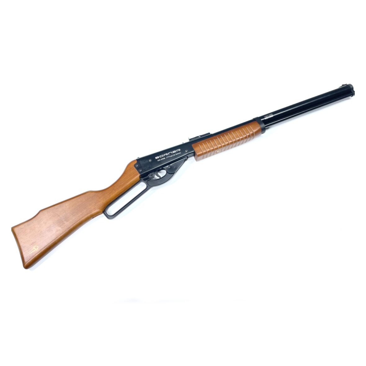 Пневматическая винтовка Borner Lever Action (дерево скоба Генри 3 Дж) 4.5 мм
