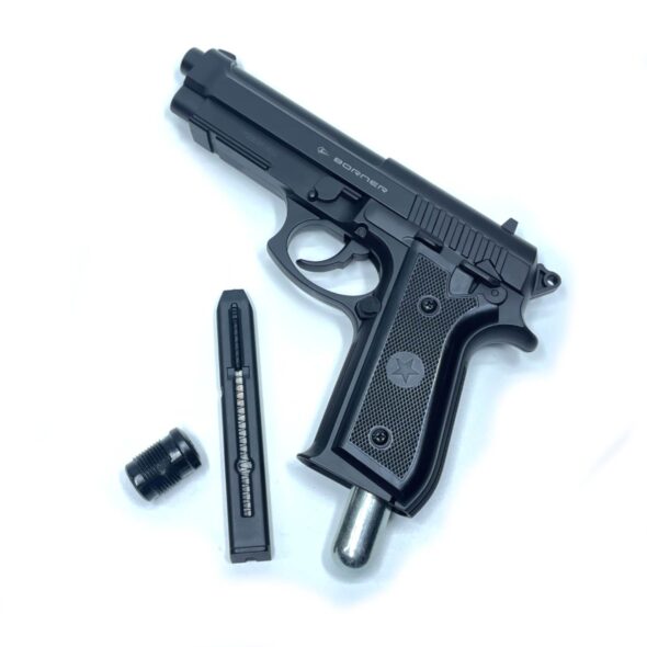 Страйкбольный пистолет Borner 92 (Beretta 92) пластик CO₂ 6 мм