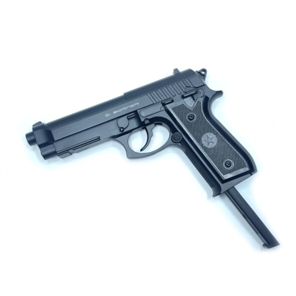Страйкбольный пистолет Borner 92 (Beretta 92) пластик CO₂ 6 мм