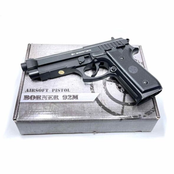 Страйкбольный пистолет Borner 92M (Beretta) CO₂ 6 мм